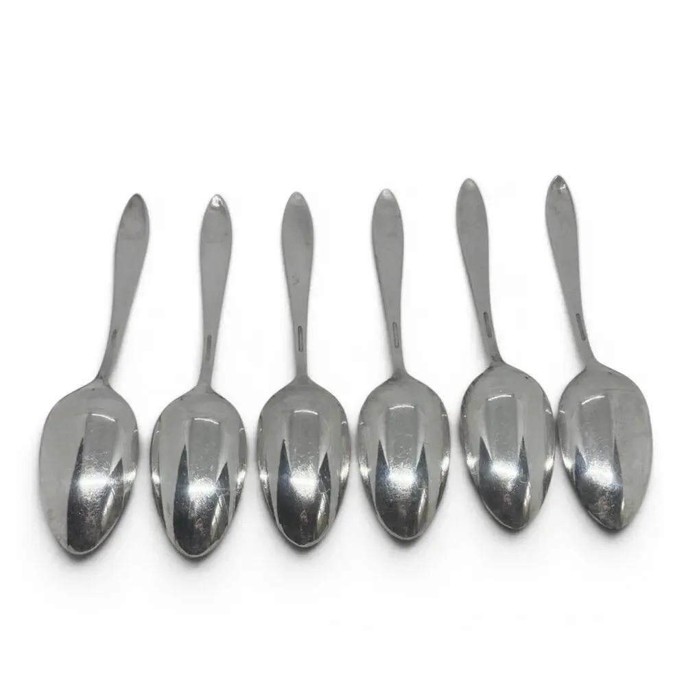 Oneida Patrician Silverplate (ON178) Serving Spoons Monogram “R” Set Of Six